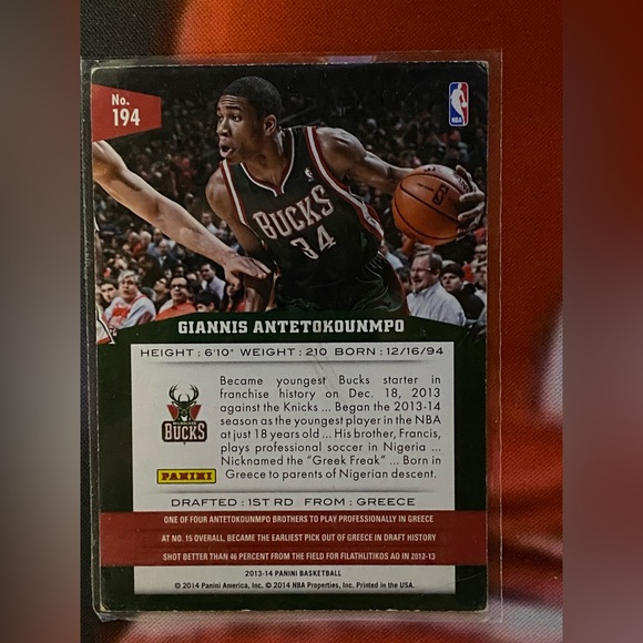 3 giannis Antetokounmpo rookie cards - Picture 4 of 6